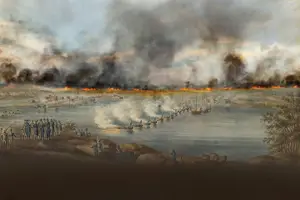 Målning av den ryska ockupationen i norr 1809.