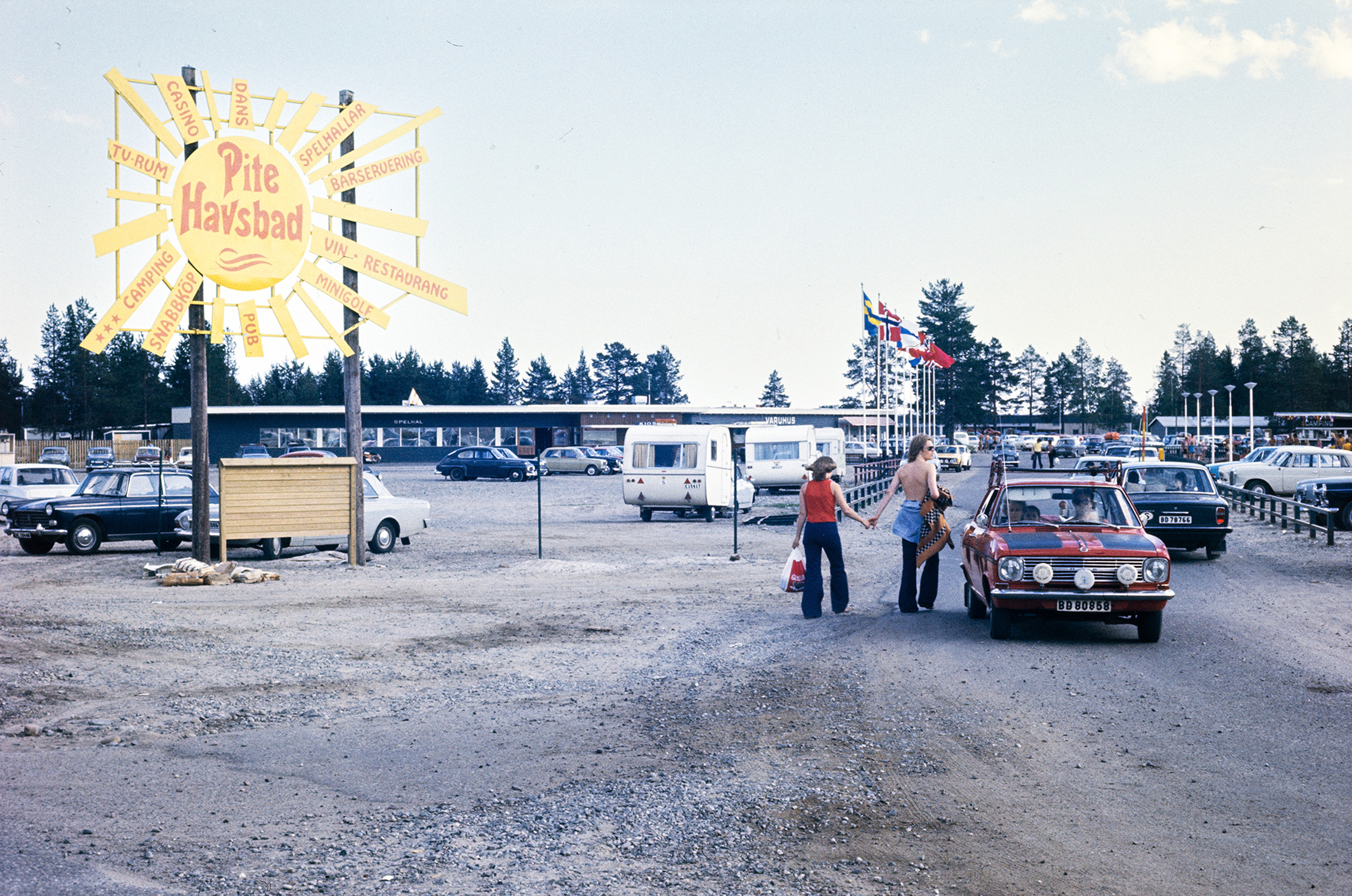 View of the Piteå Havsbad campsite in 1973. Photo: Bert Persson.