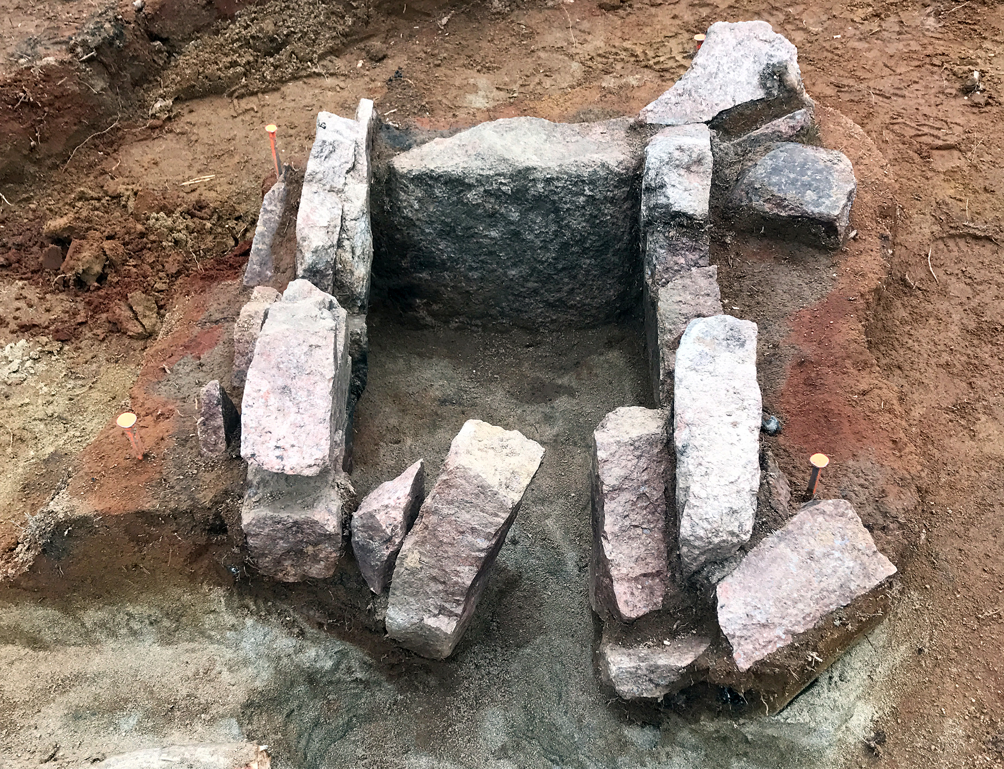 Rester av en 2000 år gammal blästugn.