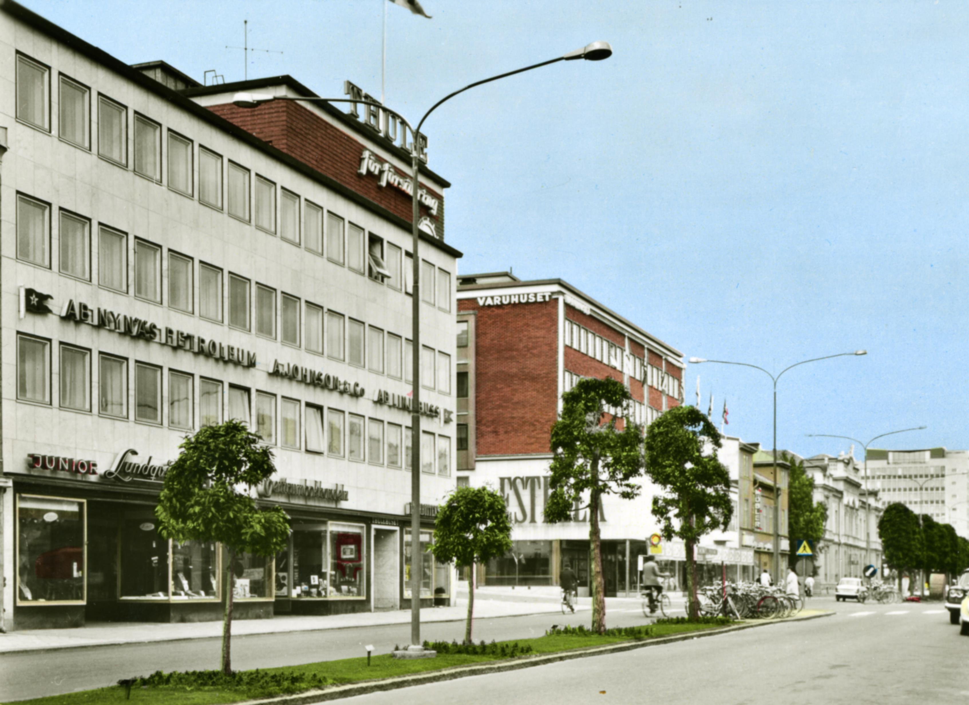 'Old view of Luleå city center.'