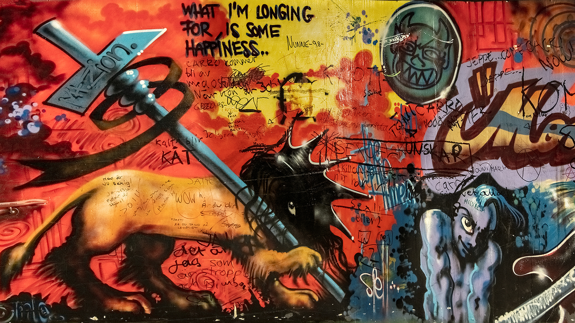 'Graffiti. Lejon & Modestyav Spell & Quarter.'