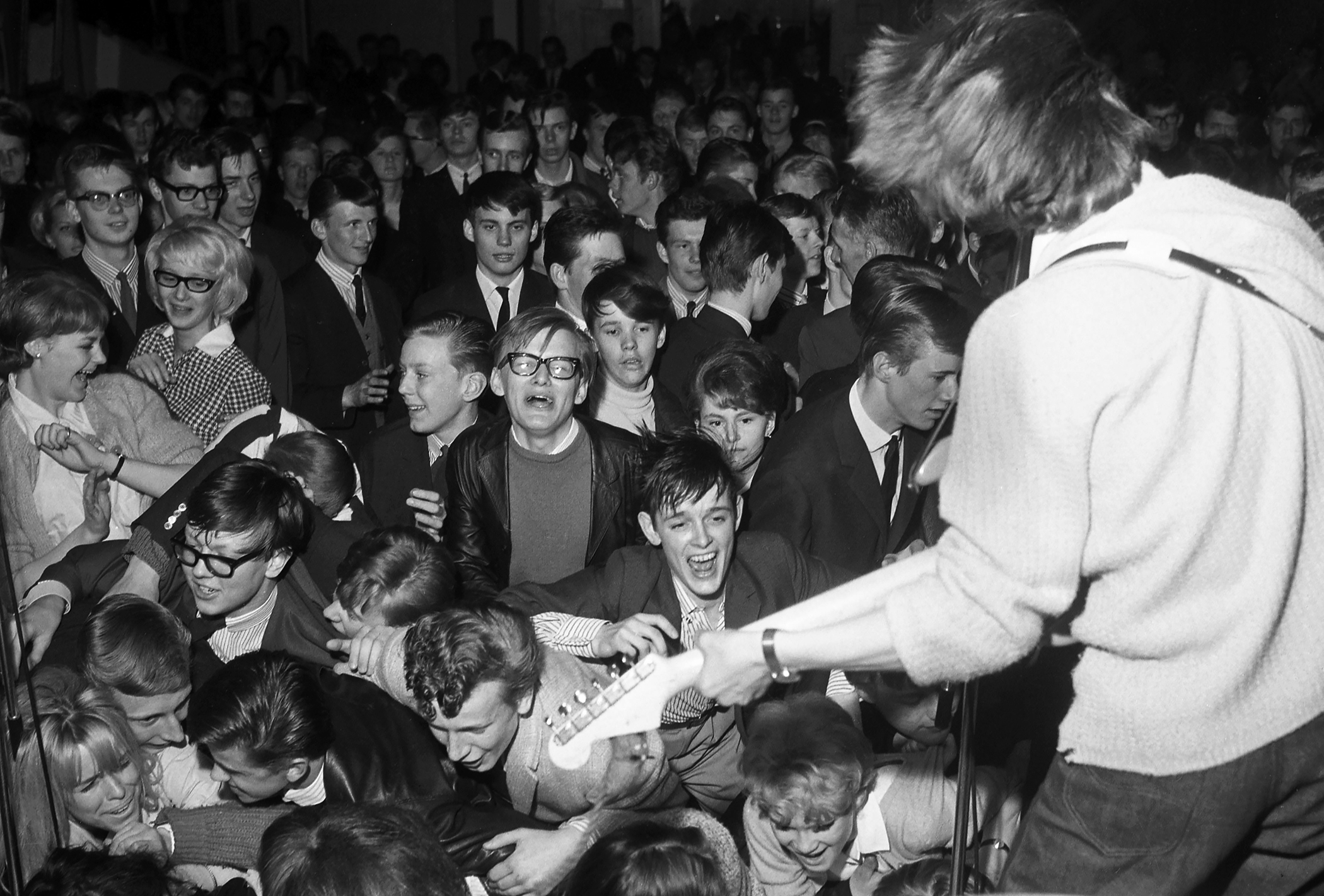 Publik under popgala på Blackis 1967. Foto: Gunnar Bergbom.
