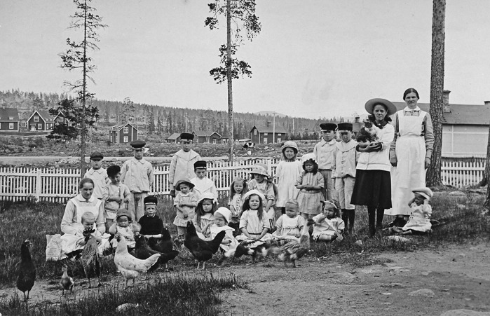 Solgårdsbarnen år 1916.